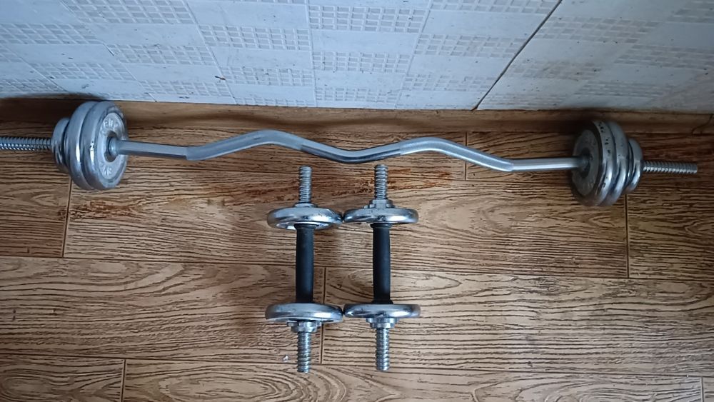 Набор гриф гантели