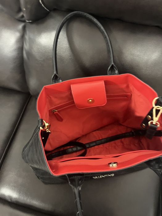 Geantă femei - culoare negru , Valentino , trimit si in țara prin fan