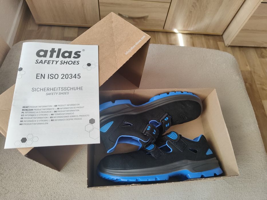 Работни обувки Atlas Safety Shoes (EN ISO 20345) – Чисто нови (Номер 43)