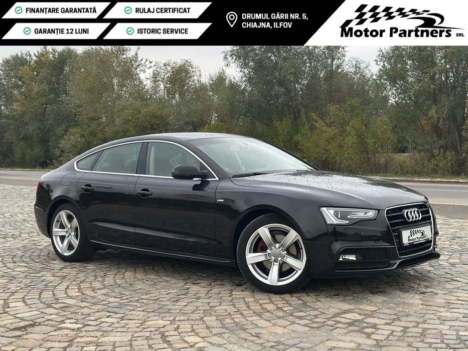 Audi A5 Sportback Finantare / Istoric / LED / Lumini ambientale / S-Line