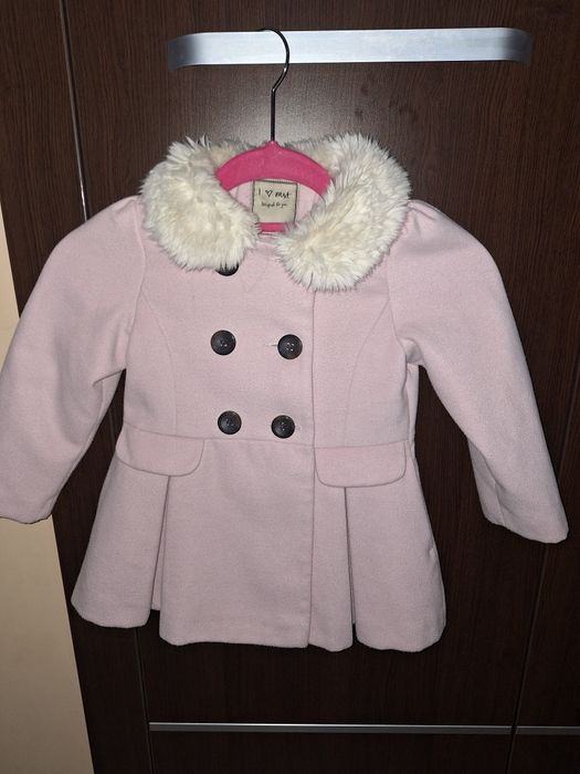 Детско розово палто