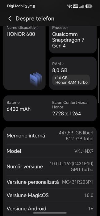 Honor 600 512Gb Orange