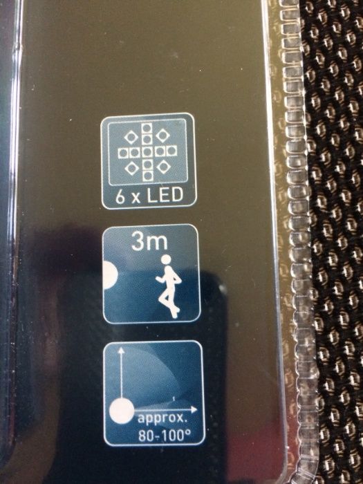 LED х 6 осветително тяло, Ново, сензор за движение и включени батерии