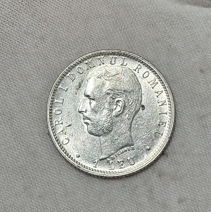 Moneda 1 leu 1873/1874/1900/1906 argint Carol l bani vechi