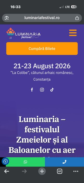 Bilete Luminaria Festival 2026