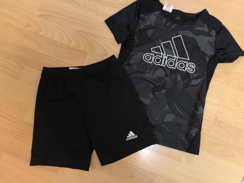 Детски комплект Adidas – тениска и къси гащи, ръст 146 см