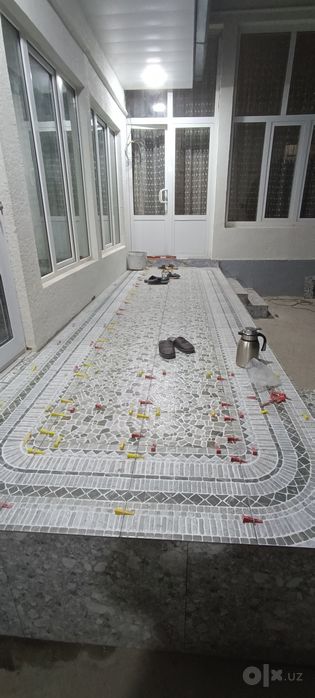 Работа плитками,