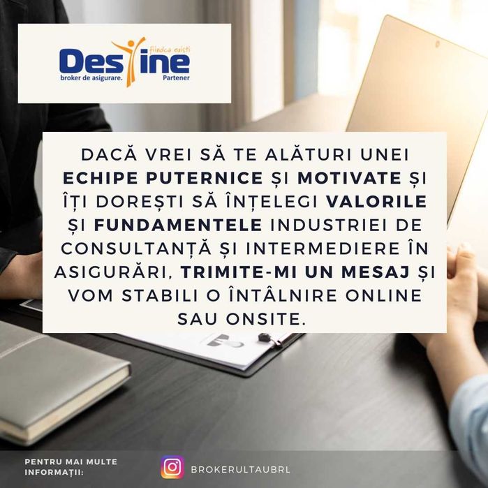Job part time - remote - Calificare profesională broker de asigurări
