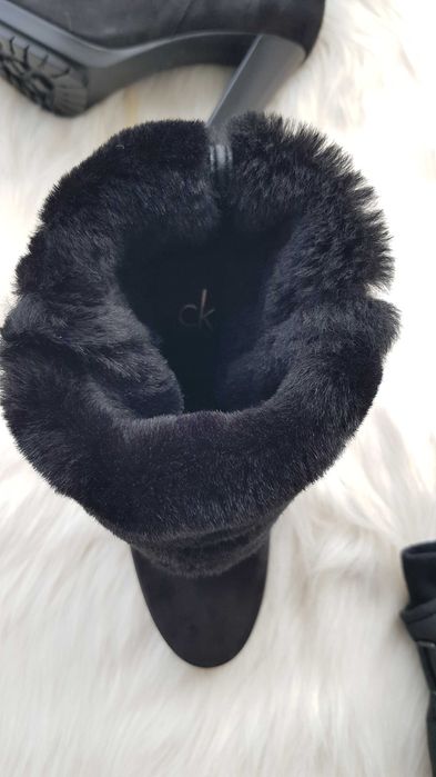 Дамски ботуши Calvin Klein агнешка кожа №40- НОВИ