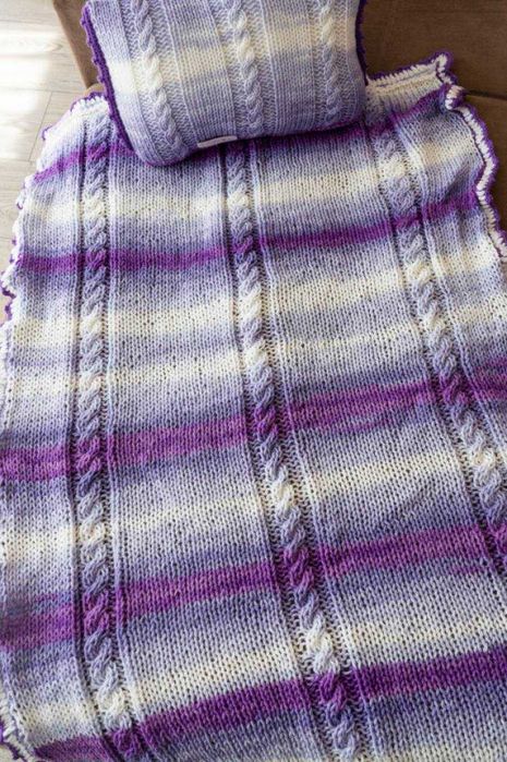 Детско ръчно плетено одеялце