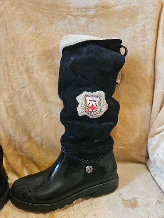 Cizme ghete imblanite lana Rieker 39