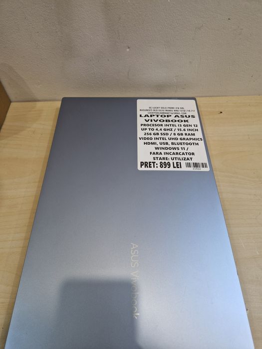 Laptop Asus Vivobook I3 256 GB SSD 8 GB RAM GARANTIE ! #21822