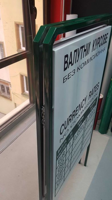 табела метална, двустр. за валутни курсове+200бр. магн. цифри, change