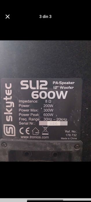 Boxe pasive de vanzare