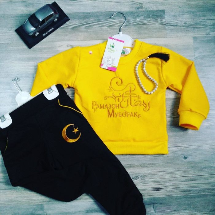 Ramazon uchun Ramazon yozuvli kiyimlar   1 yoshdan 5 yoshgachen bor