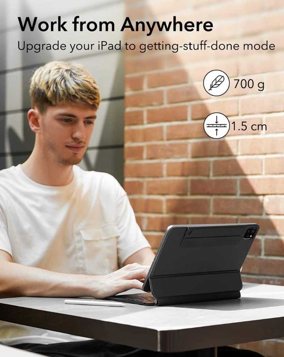 Husă cu tastatură magnetică ESR pentru iPad Air/Pro 11