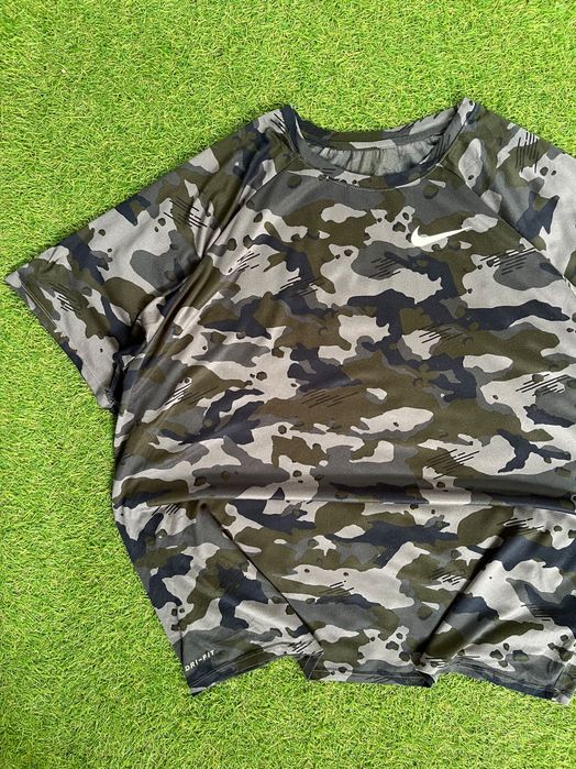 Мъжка блузка с къс ръкав : Man T-Shirt DRY LEG TEE CAMO GREY XXL