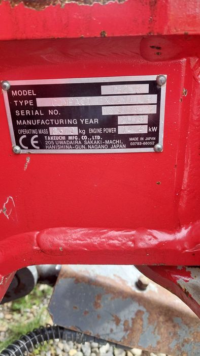 Takeuchi TB23R ,2018  2425 ora