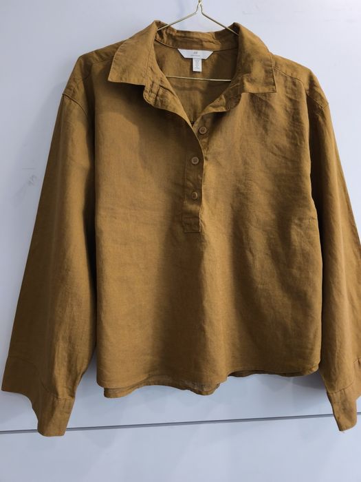 H&M риза ленена смес р-р М