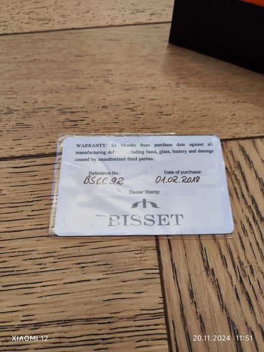 Продам Bisset BSCC92SASB Кварцевый хронограф