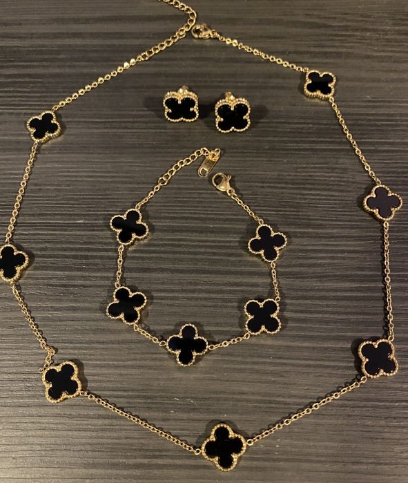 Колие гривна обеци Van cleef