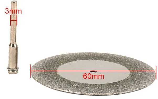 Disc diamantat 60 mm diametru, grosime 0.5 mm. Nou!