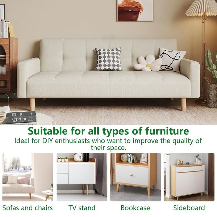 Set 8 picioare lemn 10cm