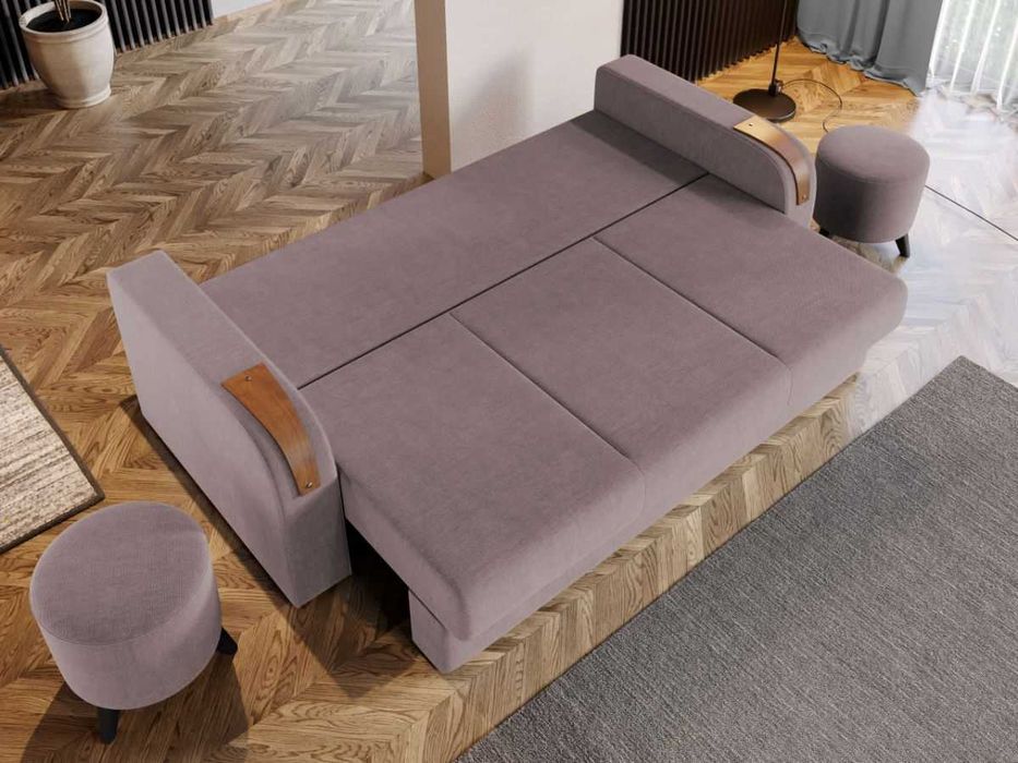 Canapea Extensibila Morelia Roze - Transport Gratuit in 4-10 zile