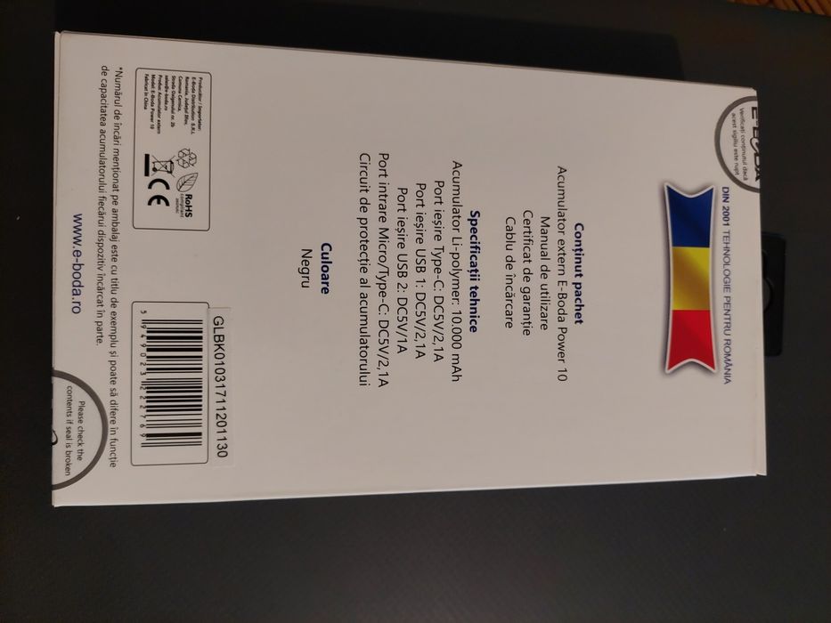 Baterie externă Sigilată