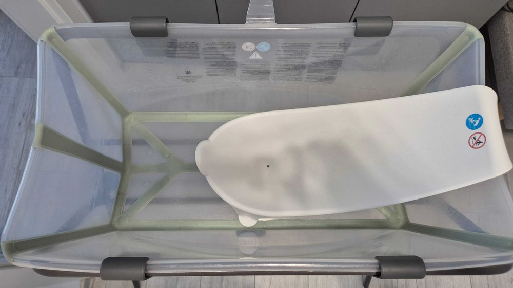 Cadita Stokke Flexi Bath + Suport Metalic + Suport Bebe