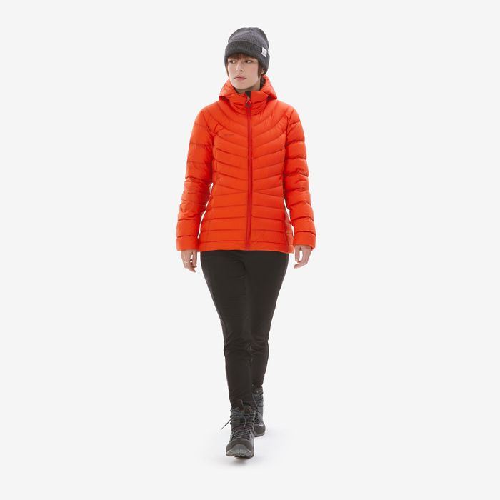 Geacă din puf Trekking Mt500 -10°c Roșu - produs resigilat Decathlon