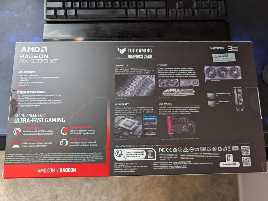 Radeon RX 9070XT, 16 Gb