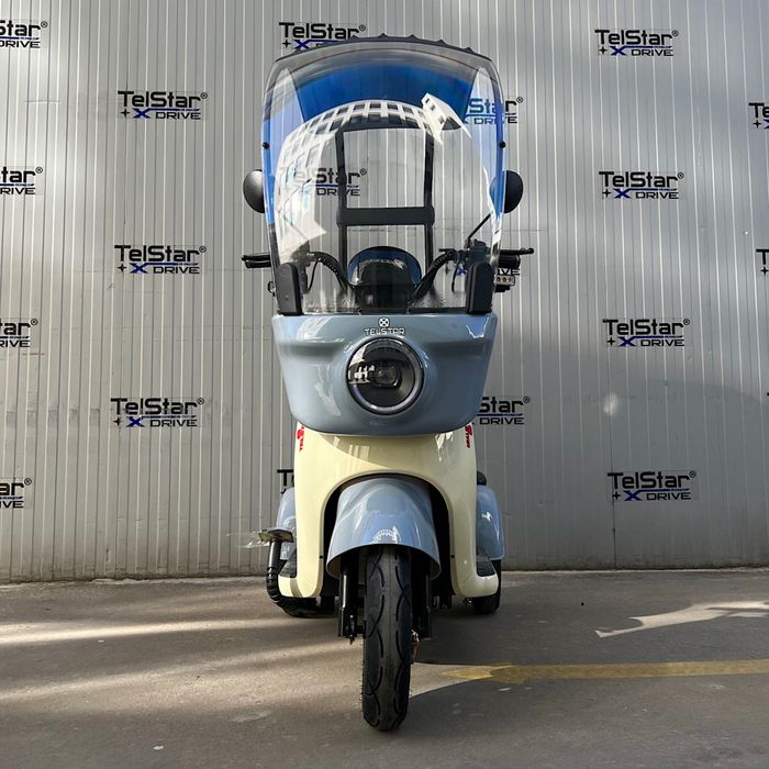Електрическа триколка ТИП VESPA STYLE ROOF 60V 1500W задно предаване с
