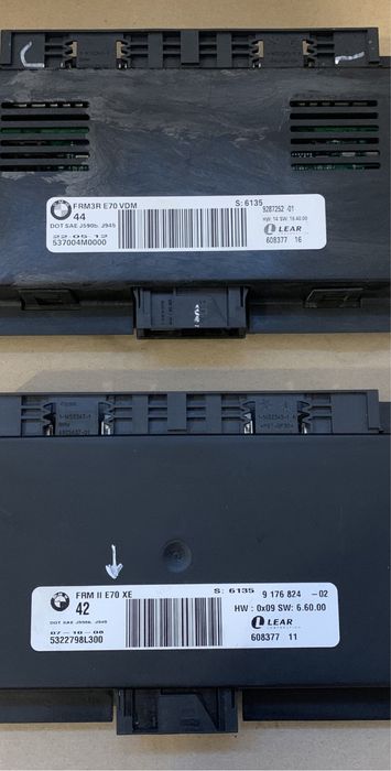 FRM 2 / FRM 3 BMW X5 E70 / X6 E71 : 9287252 / 9176824