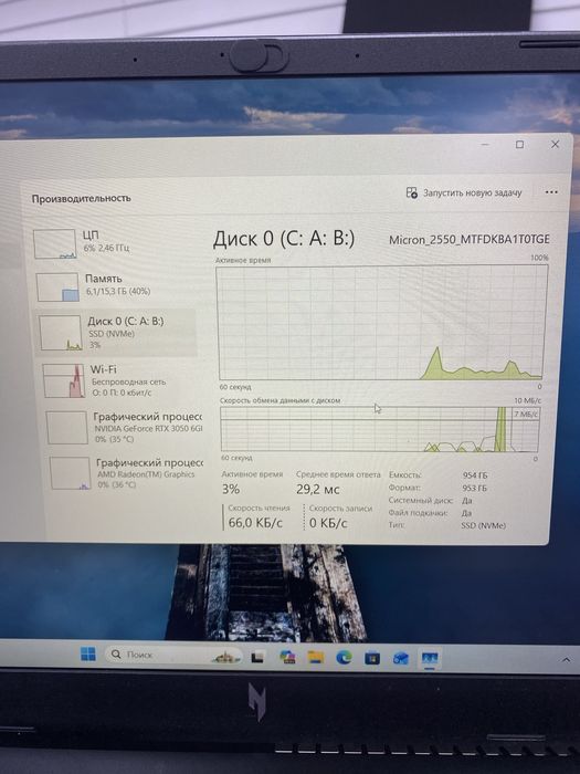 Ноутбук Acer Nitro ANV15-41 (Ос14Б)