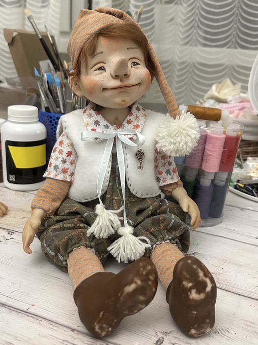 Интерьерные Куклы Буратино, ручная работа