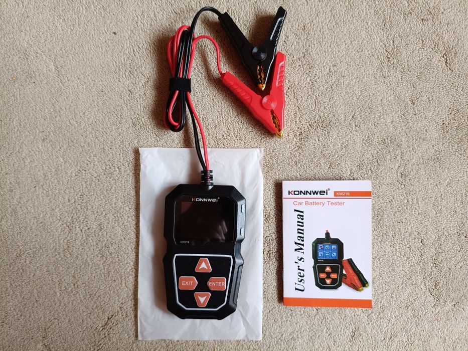KONNWEI KW218 - Tester / Analizor Baterie Auto 6V / 12V, rating 100 - 2000 CCA, capacitate 2 - 220 Ah - NOU / SIGILAT