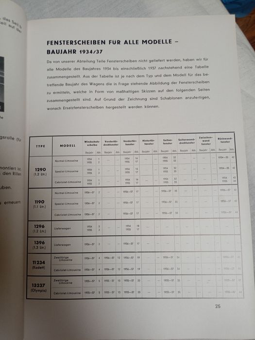 Опел 1934-1937 ръководство за употреба