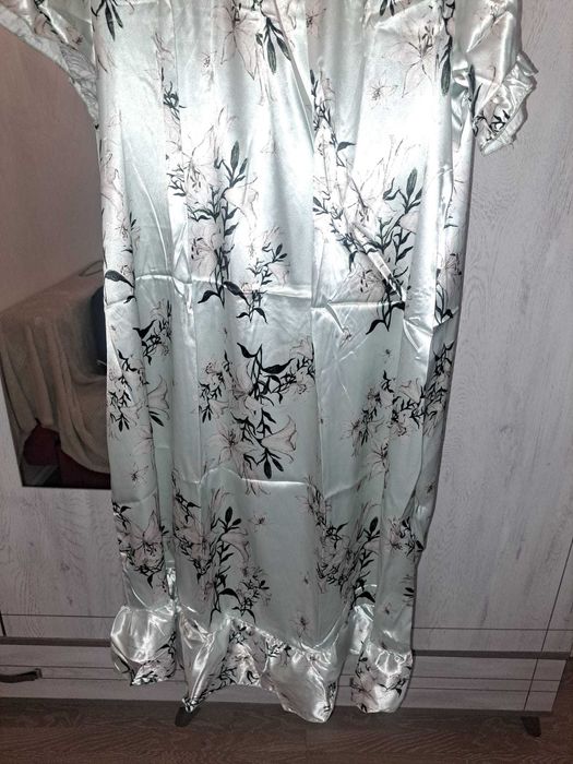 Camasa de noapte lunga cu imprimeu floral