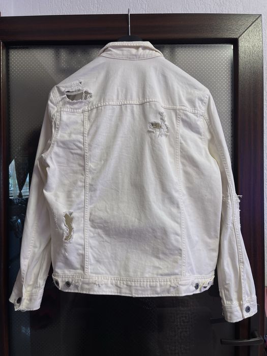 Jacheta alba/crem de blugi Zara - marimea XL - stare foarte buna