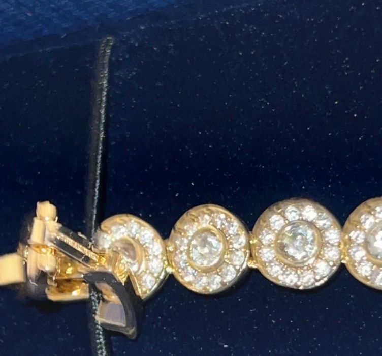 Bratara Swarovski Model Angelic Tennis Gold//Premium