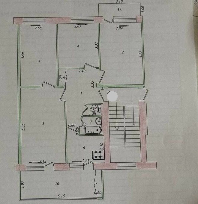 Юнусабад 4 Квартал Продается квартира 4/4/4 балкон 2х6 Кирпичный Дом