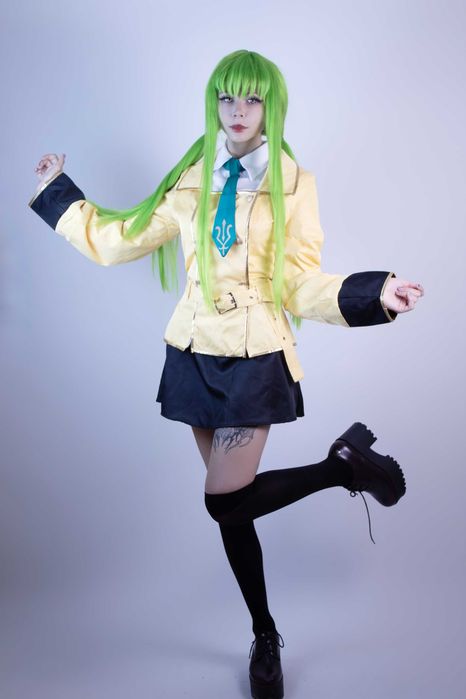Code Geass C.C  косплей костюм и перука