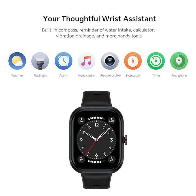 Смарт часовник HONOR Watch Choice черен