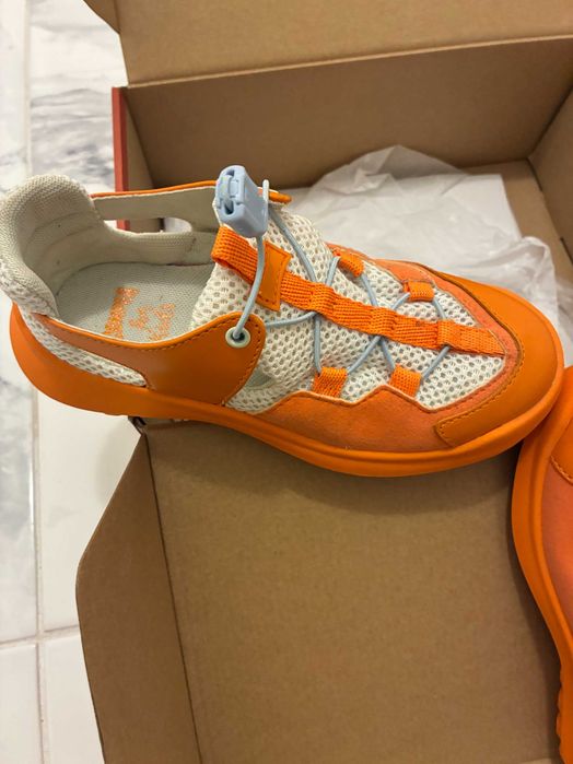 Camper Kids CRCLR Servolux Starbrush Taca White & Orange Sneaker