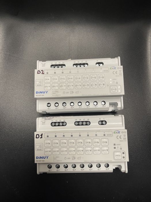 Dimmer KNX DINUY RE KNT 008 – Actuator de reglaj RLC+LED, 8 canale