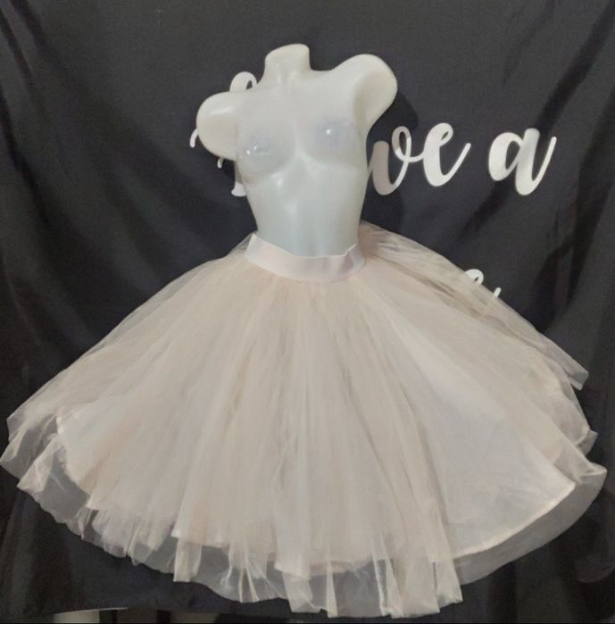 Fustă tulle culoare banan