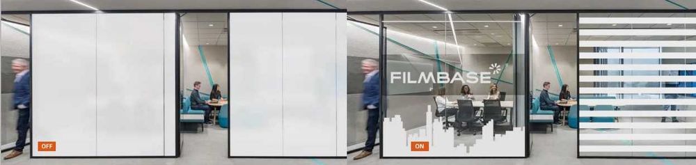 Умная, Жалюзи - переключаемая плёнка FILMBASE видов 20 с расцветками