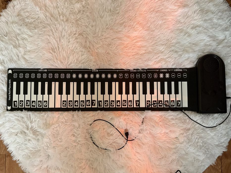 Силиконовое роликовое пианино