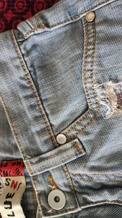 Blue jeans blugi pantalon scurt damă mango koton zara reserved sinsay